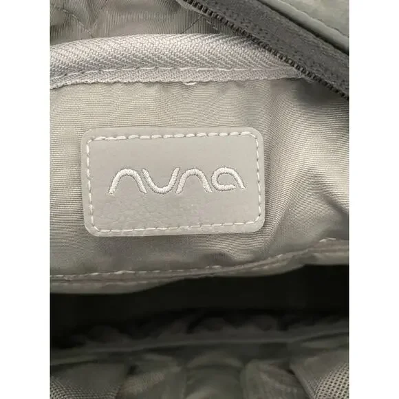Nuna Verona Baby Diaper Bag Messenger Shoulder Strap Backpack Black Gray EUC - Picture 7 of 14